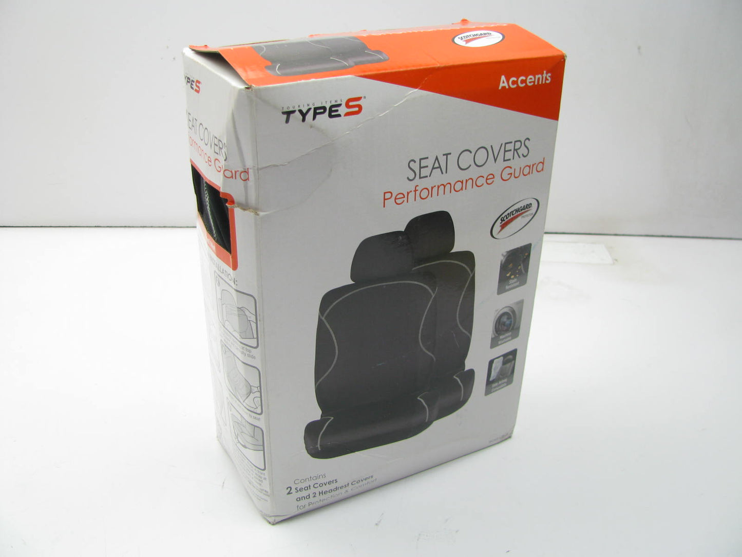 Type S SC55109-6 Universal Bucket Seats Seat Cover Set - Does 2 Front Seats