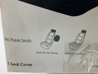 (2) Winplus Type S Sporttex Perforated Red Seat Covers