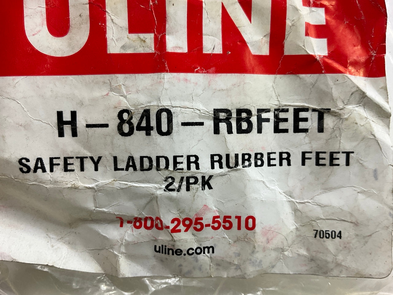H-840-RBFEET Rubber Feet For Rolling Ladders, Pair As Shown