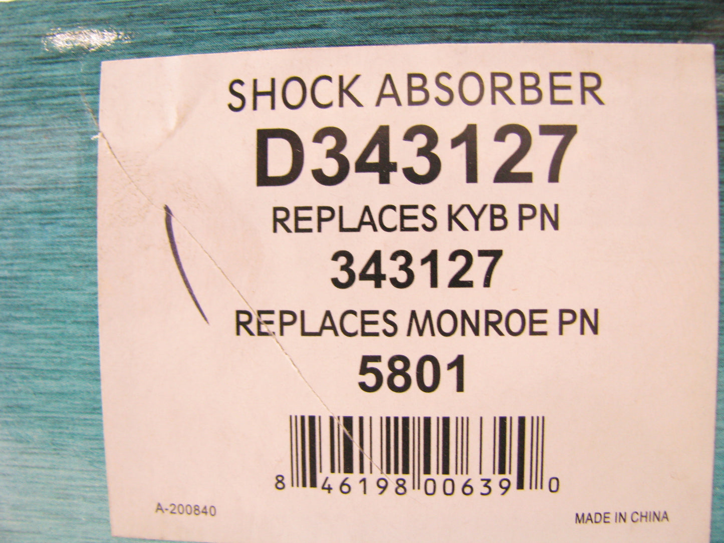 Ultima D343127 Suspension Shock Absorber Strut - Front