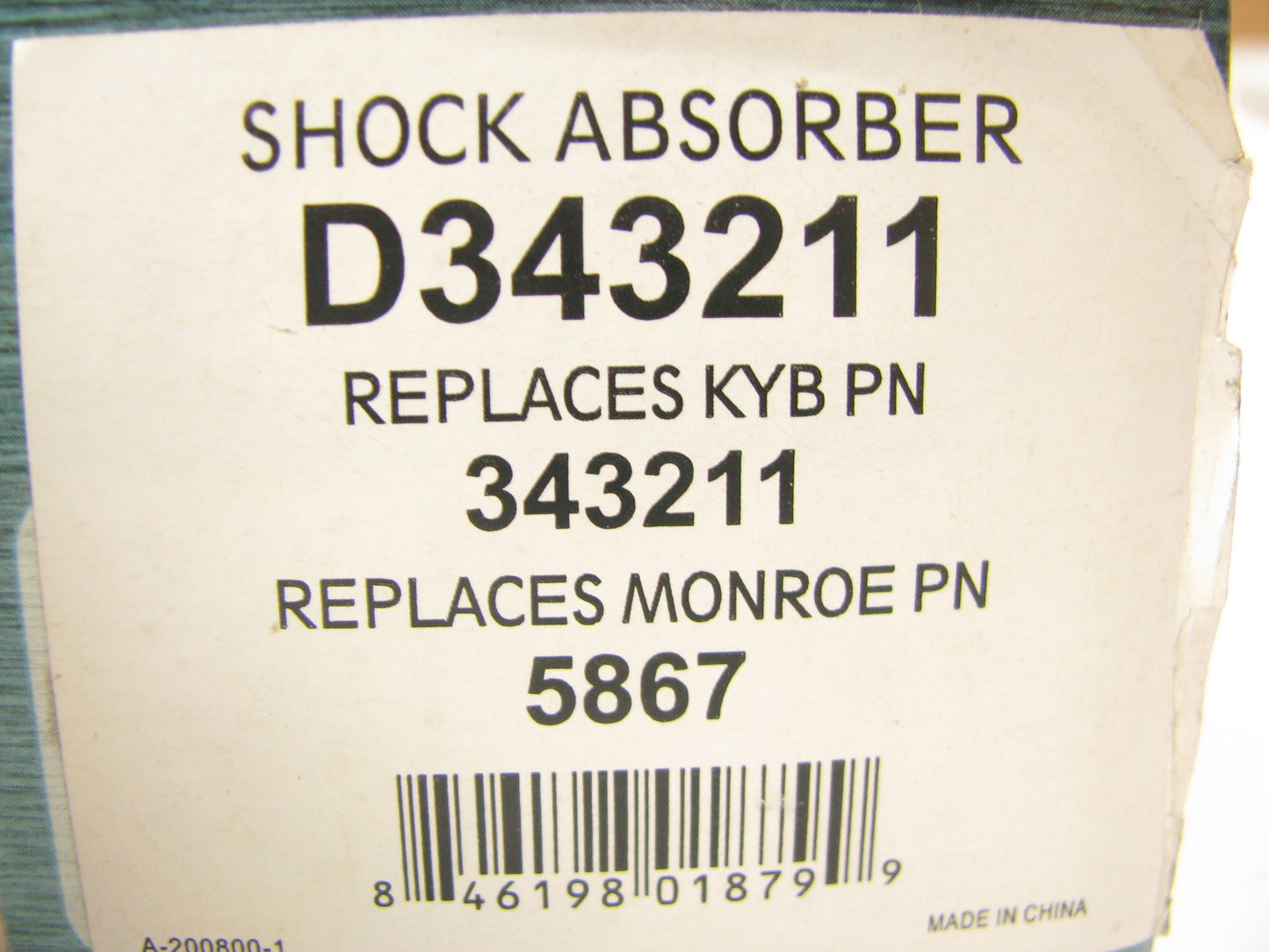 (2) Ultima D343211 Suspension Shock Absorbers - Rear - PAIR