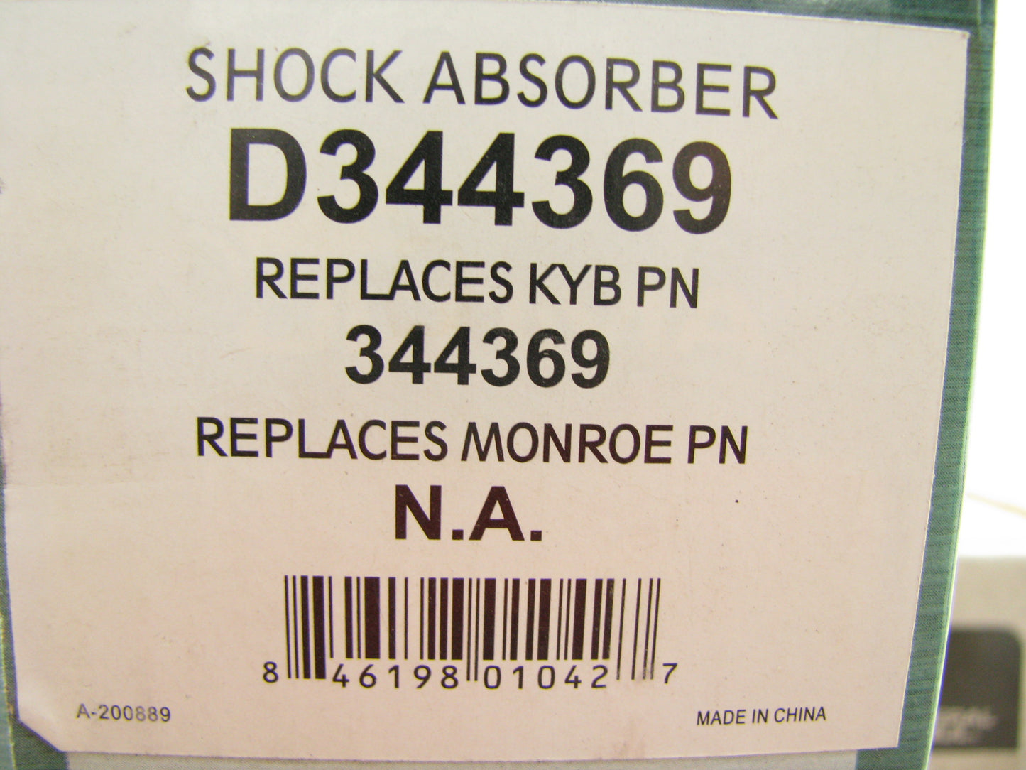 (2) Ultima D344369 REAR Suspension Shock Absorbers Struts PAIR