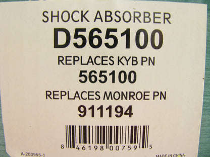 (2) Ultima D565100 REAR Suspension Shock Absorbers Struts