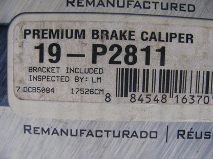 Ultra 19P-2811 Remanufactured Disc Brake Caliper - Front Right