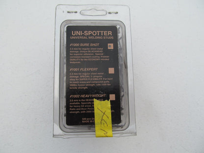 Uni-spotter 1000 2.2mm BlackHEAD Universal Welding Studs, Dent Puller, 500 Studs