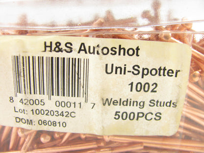 H&S Autoshot 1002 Uni-Spotter 2.6 Mm Heavy Weight Welding Studs (Box Of 500 Pcs)