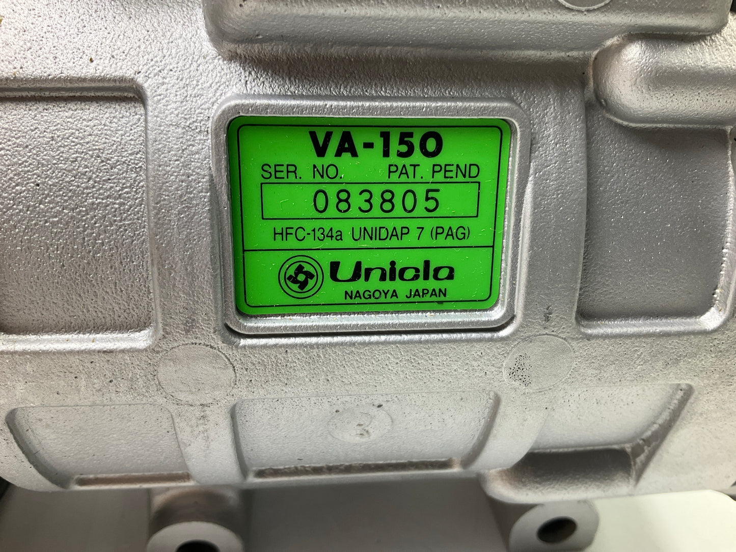 Unicla VA150  A/C Compressor R 134A Replaces Denso 10PA15C,  5 Groove