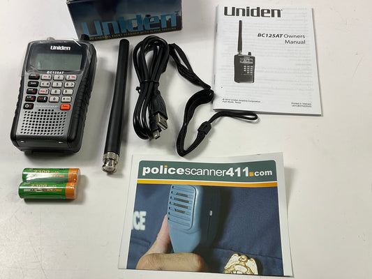 Uniden BC125AT Handheld Police Scanner Portable NASCAR Racing Fire EMS VHF UHF
