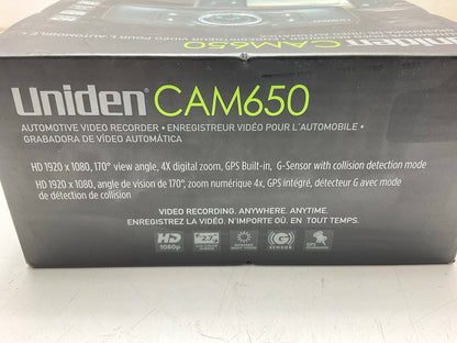 Uniden Dash Cam Cam650 Digital Camcorder 2 Inch LCD Screen