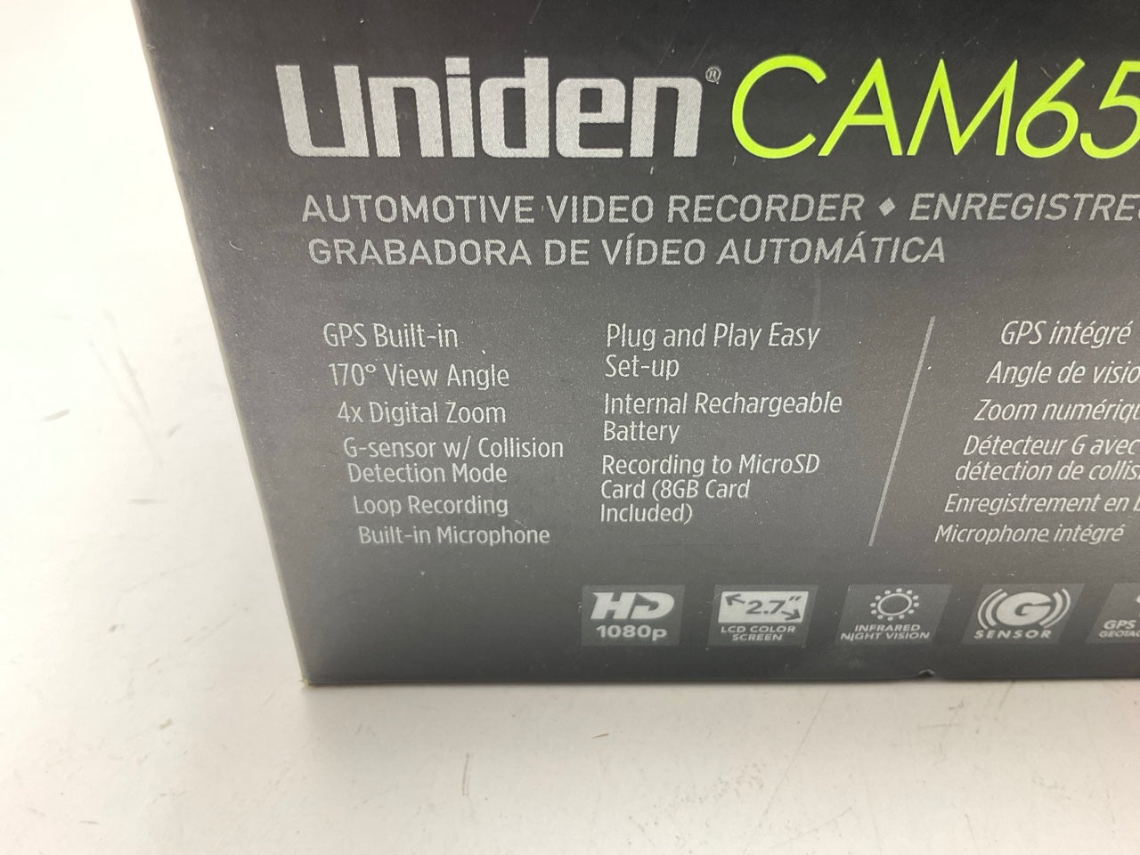 Uniden Dash Cam Cam650 Digital Camcorder 2 Inch LCD Screen