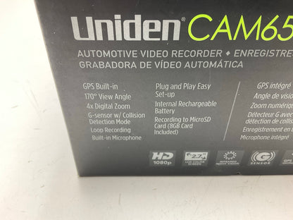 Uniden Dash Cam Cam650 Digital Camcorder 2 Inch LCD Screen