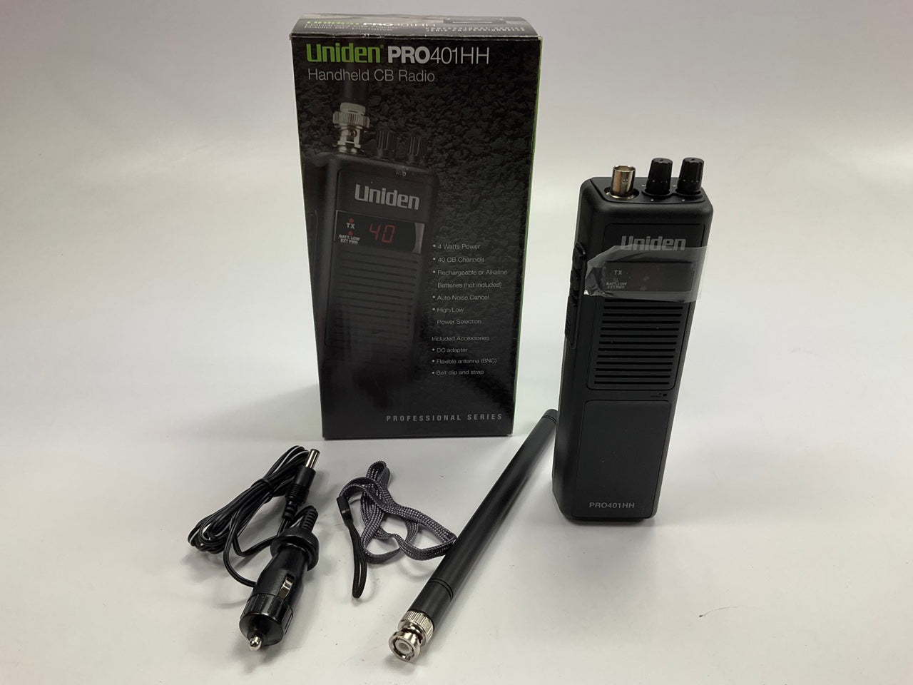 Uniden PRO401HH Handheld CB Radio - 40 Channels, High Range, Compact Design