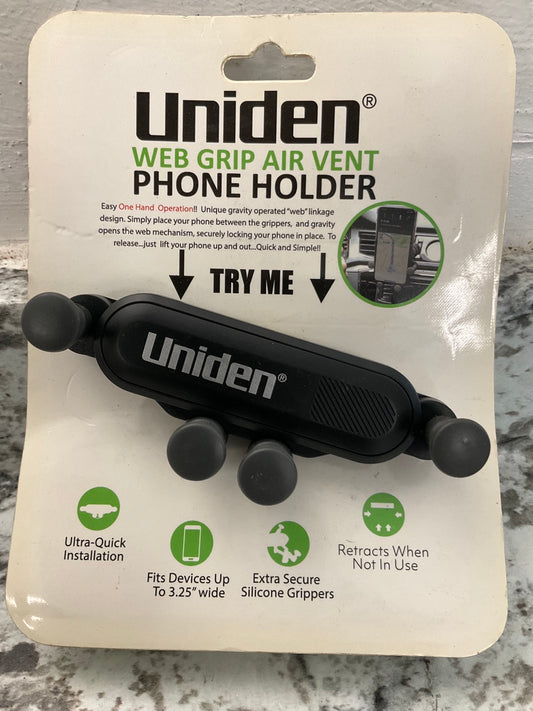 Uniden UN1900 A/C Air Vent Cell Phone Mount Holder Web Grip