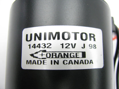 NEW UNBOXED Unimotor 14432 Blower Motor 12 Volt Single Shaft,  35432