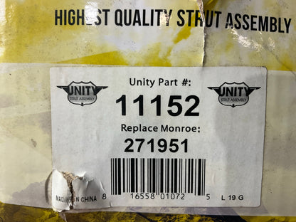 Unity 11152 Front Right Suspension Strut And Coil Spring