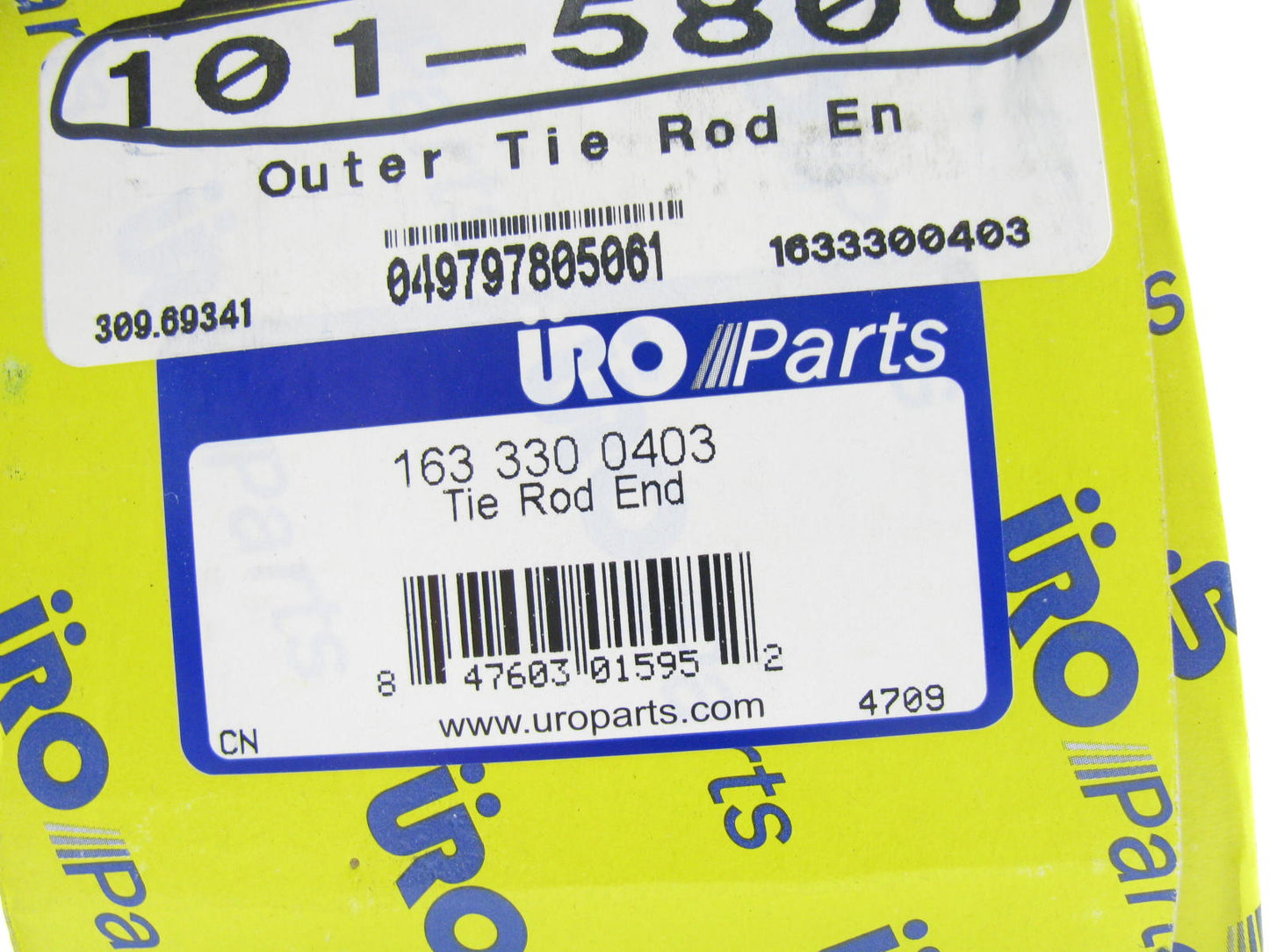 Uro Parts 163-330-0403 Steering Tie Rod End - Front Right Outer