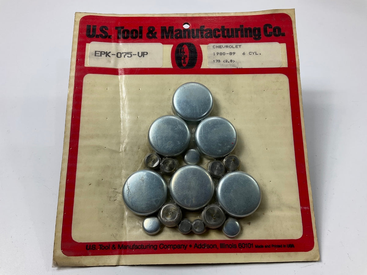 US Tool EPK-075-VP Freeze Expansion Plug Set 1980-1989 Chevrolet 173 CID 2.8L
