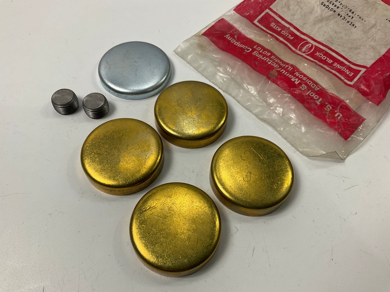 Us Tool EPK-1-BRASS Freeze Expansion Plug Set 1956-1993 AMC 196, 199, 232, 258