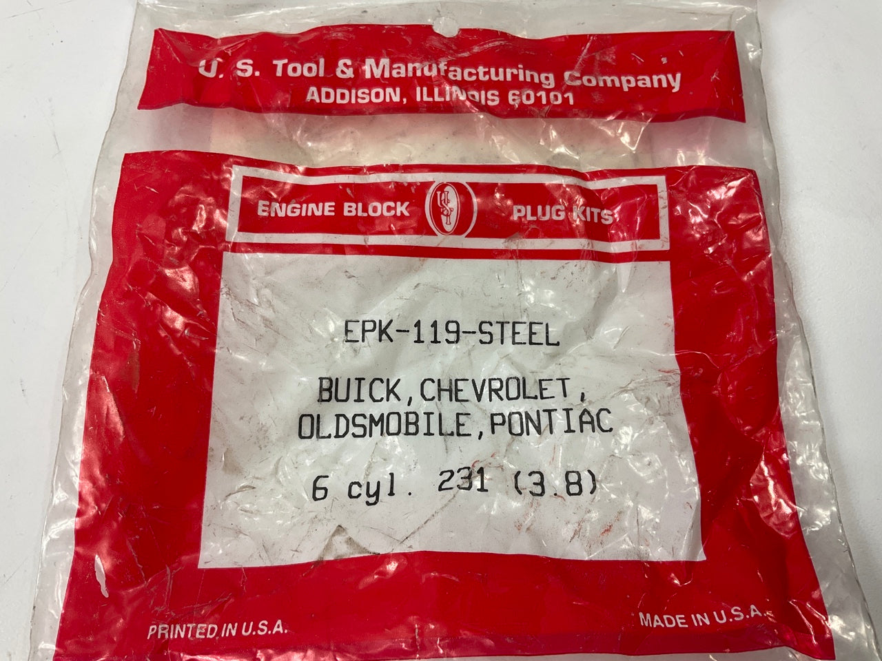 US Tool EPK-119-STEEL Freeze Expansion Plug Set For 1985-1996 Buick 3.8L 4.1L-V6