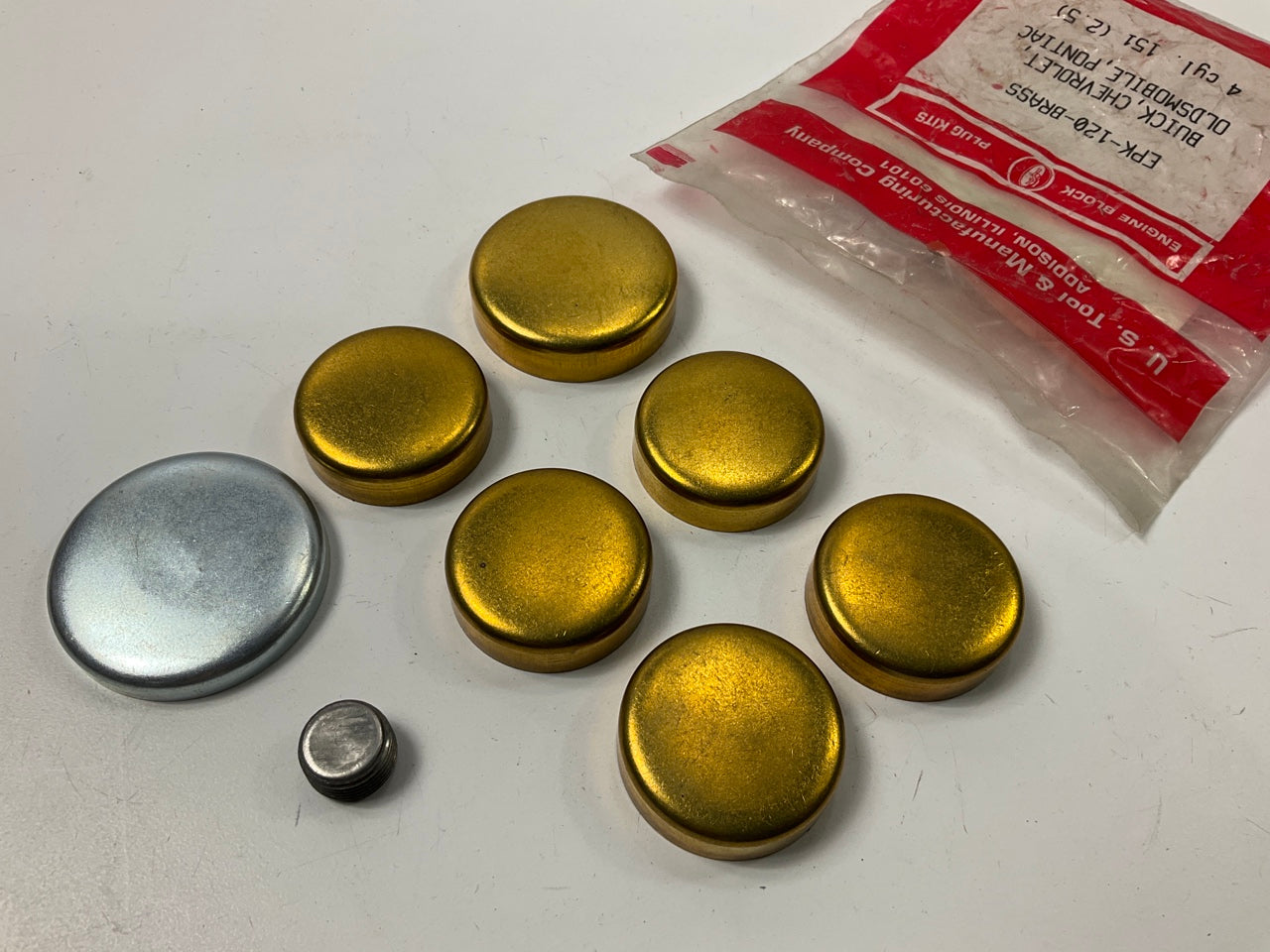 Us Tool EPK-120-BRASS Freeze Expansion Plug Set 1986-1993 Buick Pontiac 2.5L-L4