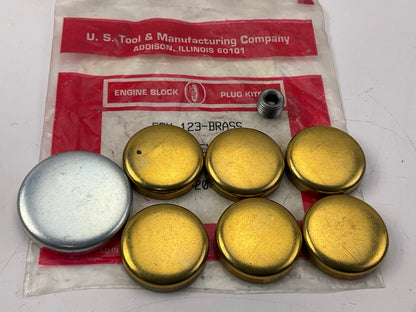 US Tool EPK-123 Brass Freeze Expansion Plug Set For 1989-1993 Oldsmobile 3.3L-V6