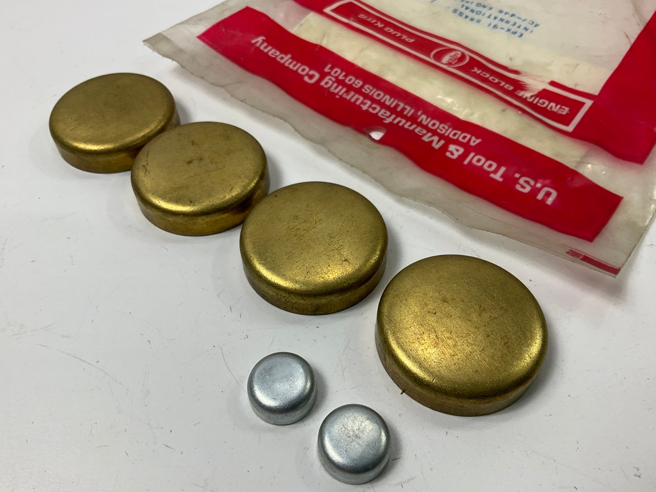 US Tool EPK-91-BRASS Freeze Expansion Plug Set For 1978-1983 Dodge 1.7L-L4