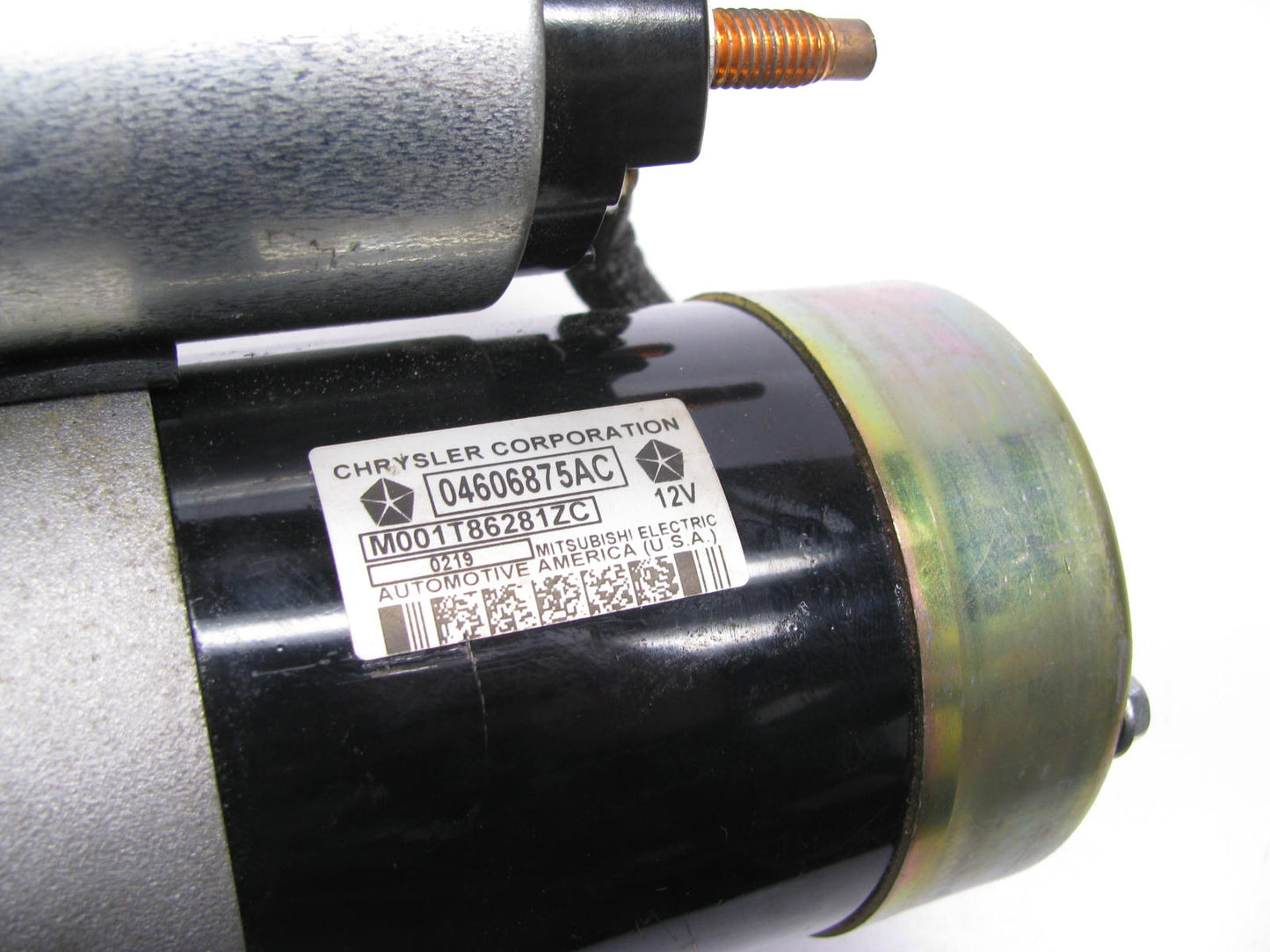 REMAN Usa Industries Reboxed OEM 4606875AC Starter Motor For 01-02 Chrysler 2.7L