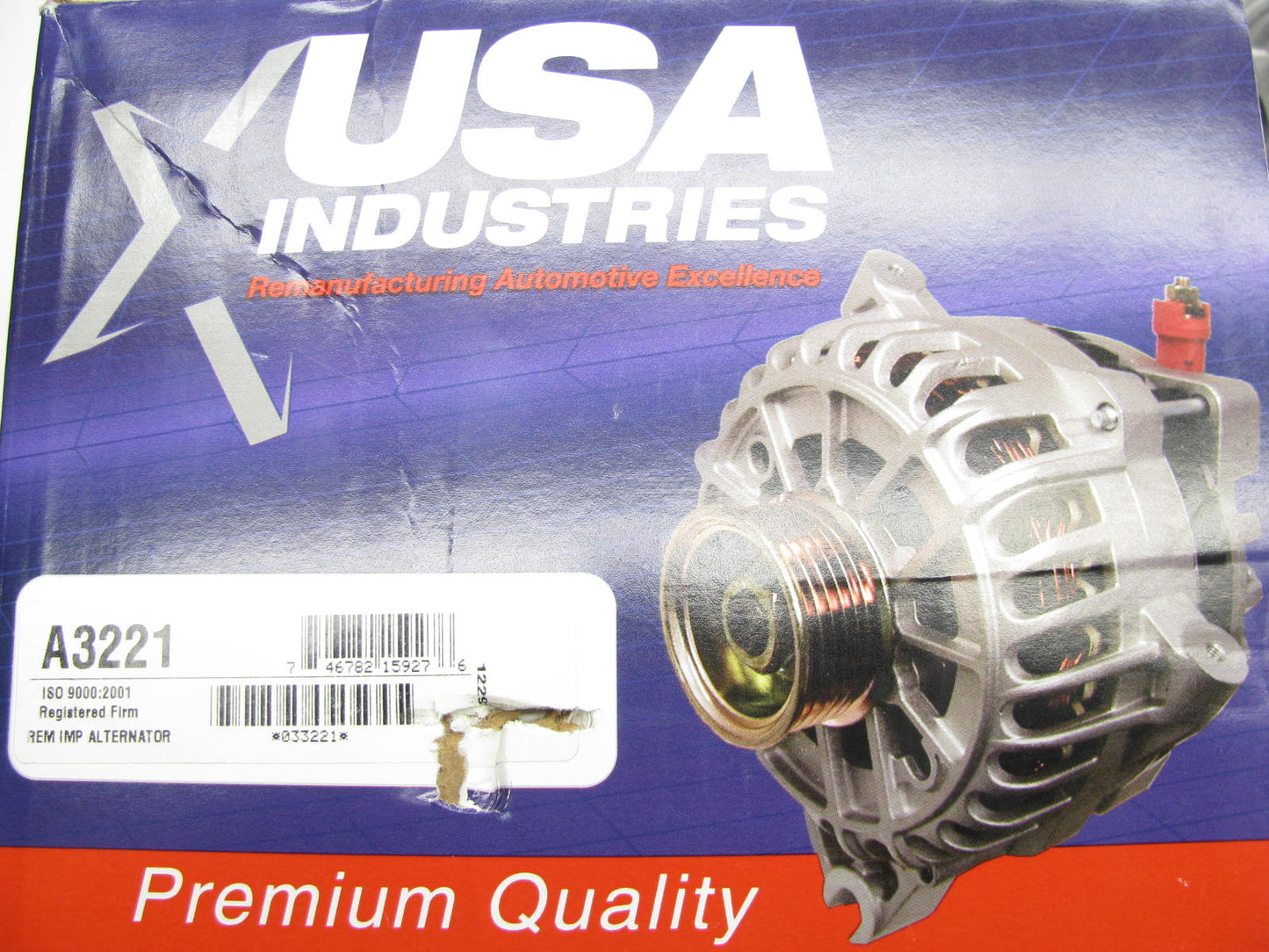 REMAN. USA A3221 180 Amp Alternator - 2006-2008 VW Passat 3.6L V6
