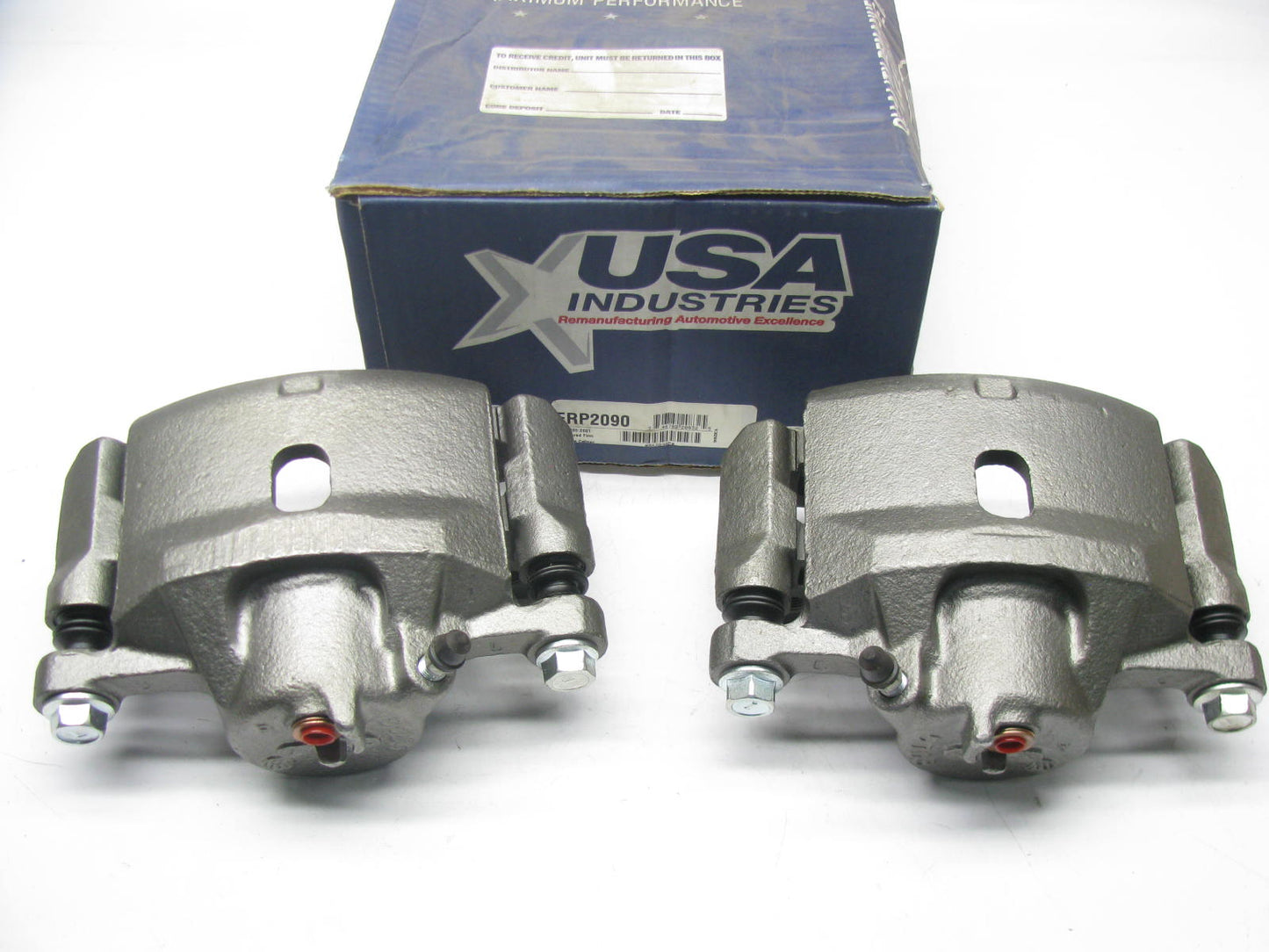 Usa Industries FRP2090 Reman Front Disc Brake Caliper Set 1998-2002 Honda Accord