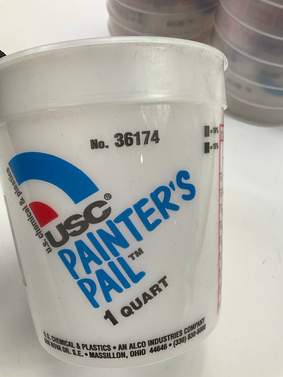 (30) Cups - USC 36174 Quart Painters Pail Paint Mixing Cups