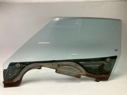 USED # 10054, Rusty, Left Drivers Door Window Glass OEM For 77-78 Datsun 280z