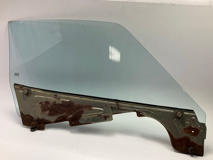 USED # 10054, Rusty, Left Drivers Door Window Glass OEM For 77-78 Datsun 280z