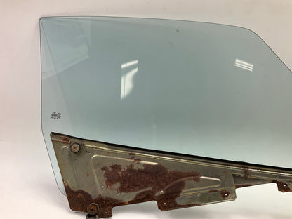 USED # 10054, Rusty, Left Drivers Door Window Glass OEM For 77-78 Datsun 280z