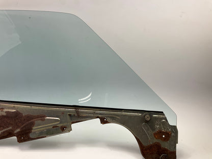 USED # 10054, Rusty, Left Drivers Door Window Glass OEM For 77-78 Datsun 280z