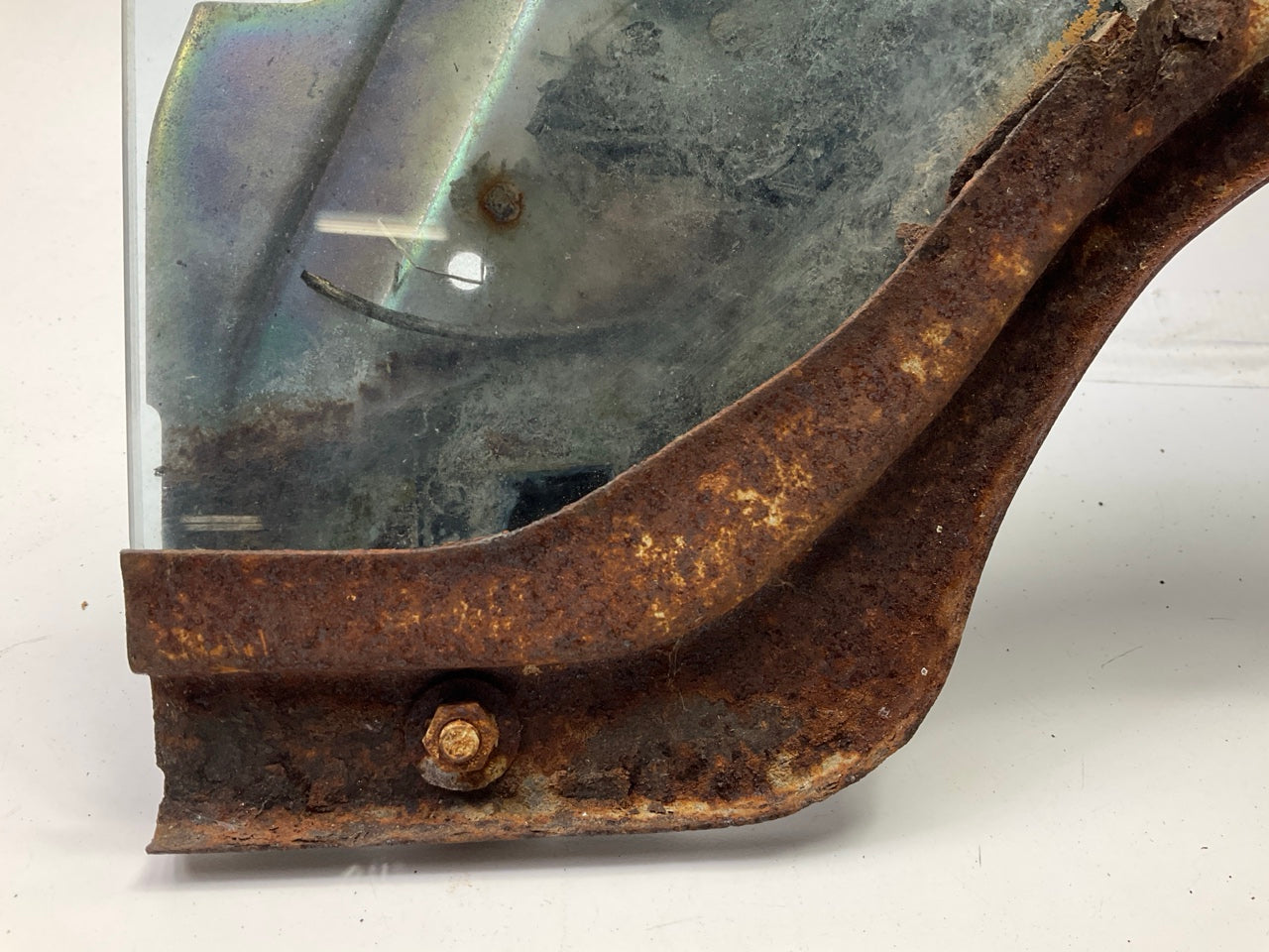 USED - #10055, RUSTY, Left Drivers Side Door Window Glass For 77-78 Datsun 280z