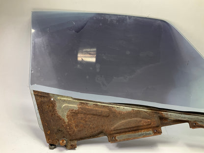 USED - #10055, RUSTY, Left Drivers Side Door Window Glass For 77-78 Datsun 280z