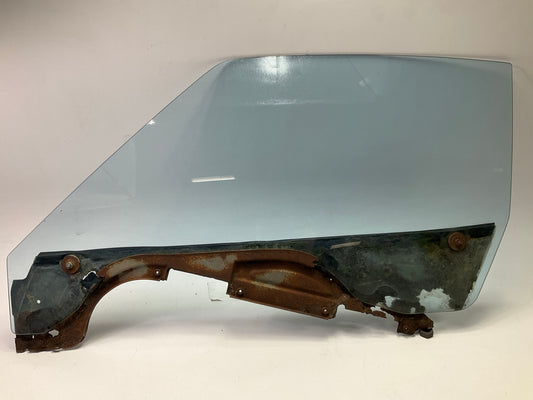 USED #10057, VERY RUSTY - OEM Left Door Window Glass For 1977-1978 Datsun 280z