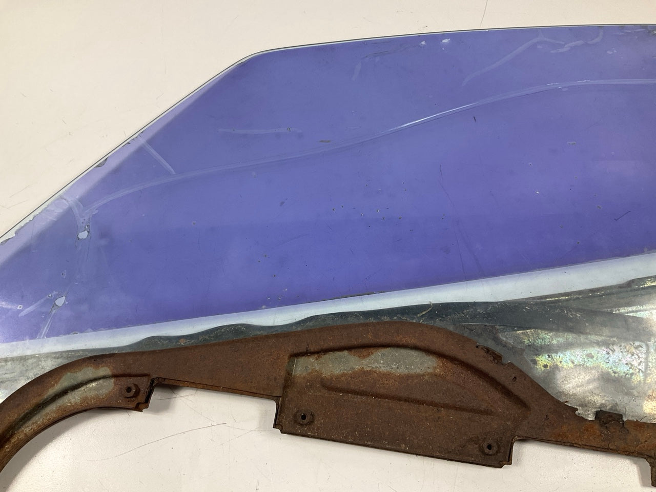 USED, SUPER RUSTY - Left Drivers Side Door Window Glass For 77-78 Datsun 280z
