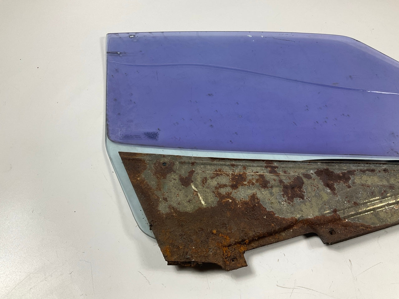 USED, SUPER RUSTY - Left Drivers Side Door Window Glass For 77-78 Datsun 280z