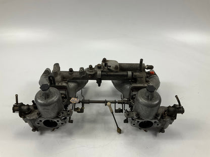 USED Original OEM 240z 4-Screw SU Carburetors With N36 Intake Manifold & Linkage