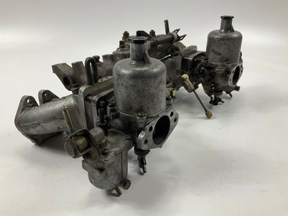 USED Original OEM 240z 4-Screw SU Carburetors With N36 Intake Manifold & Linkage