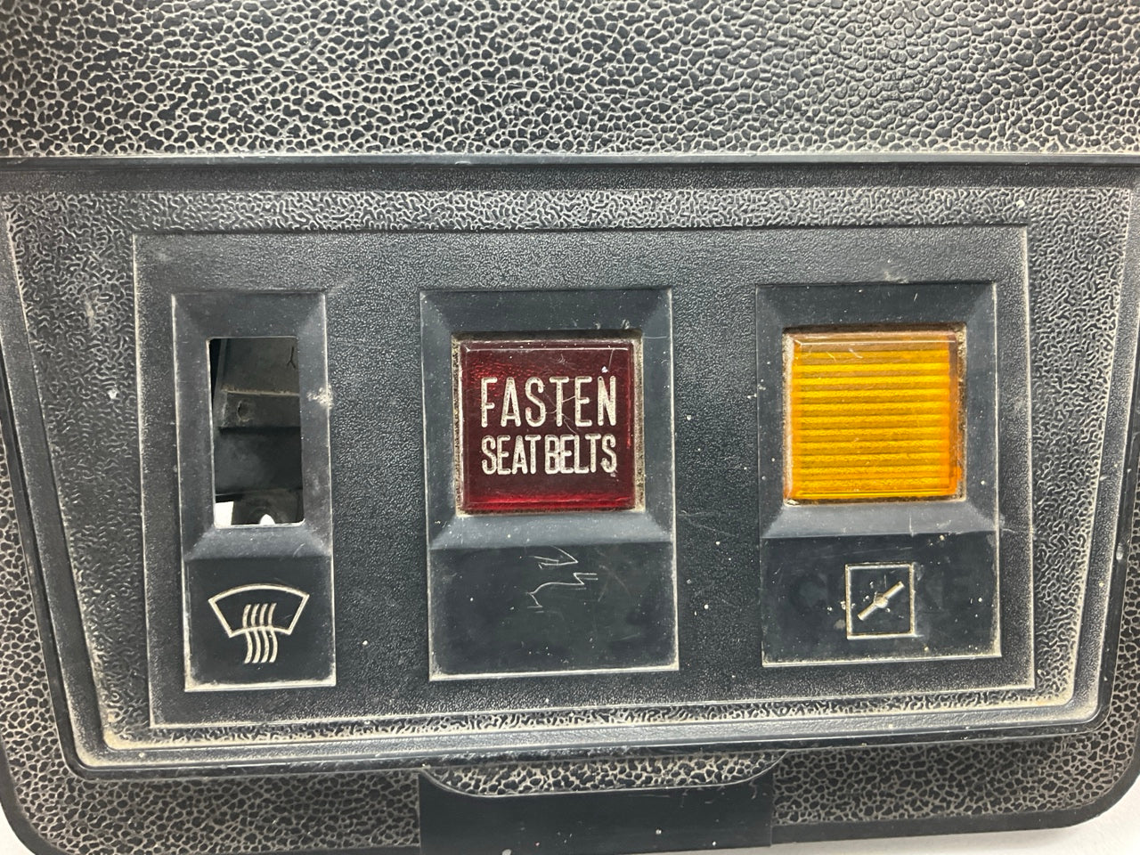 USED, AS SHOWN #128 Center Console Fuse Cover Panel OEM For 1972-73 Datsun 240z