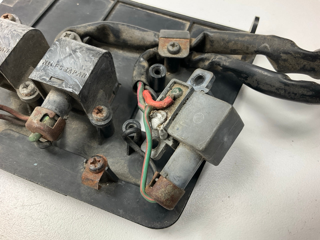 USED, AS SHOWN #128 Center Console Fuse Cover Panel OEM For 1972-73 Datsun 240z