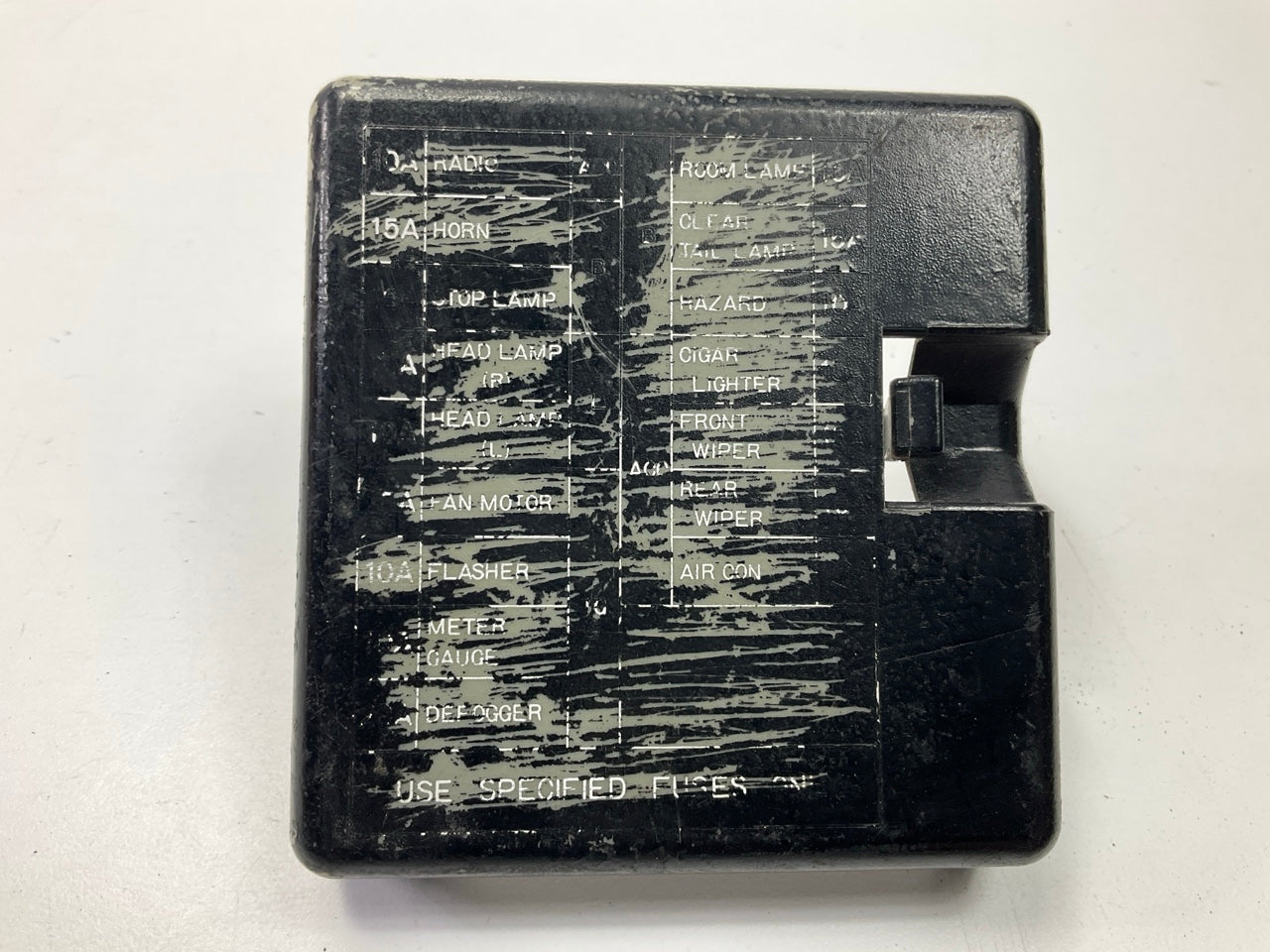 USED, SCRATCHED, AS-IS Interior Fuse Box Cover Black For 1979-1983 Datsun 280zx