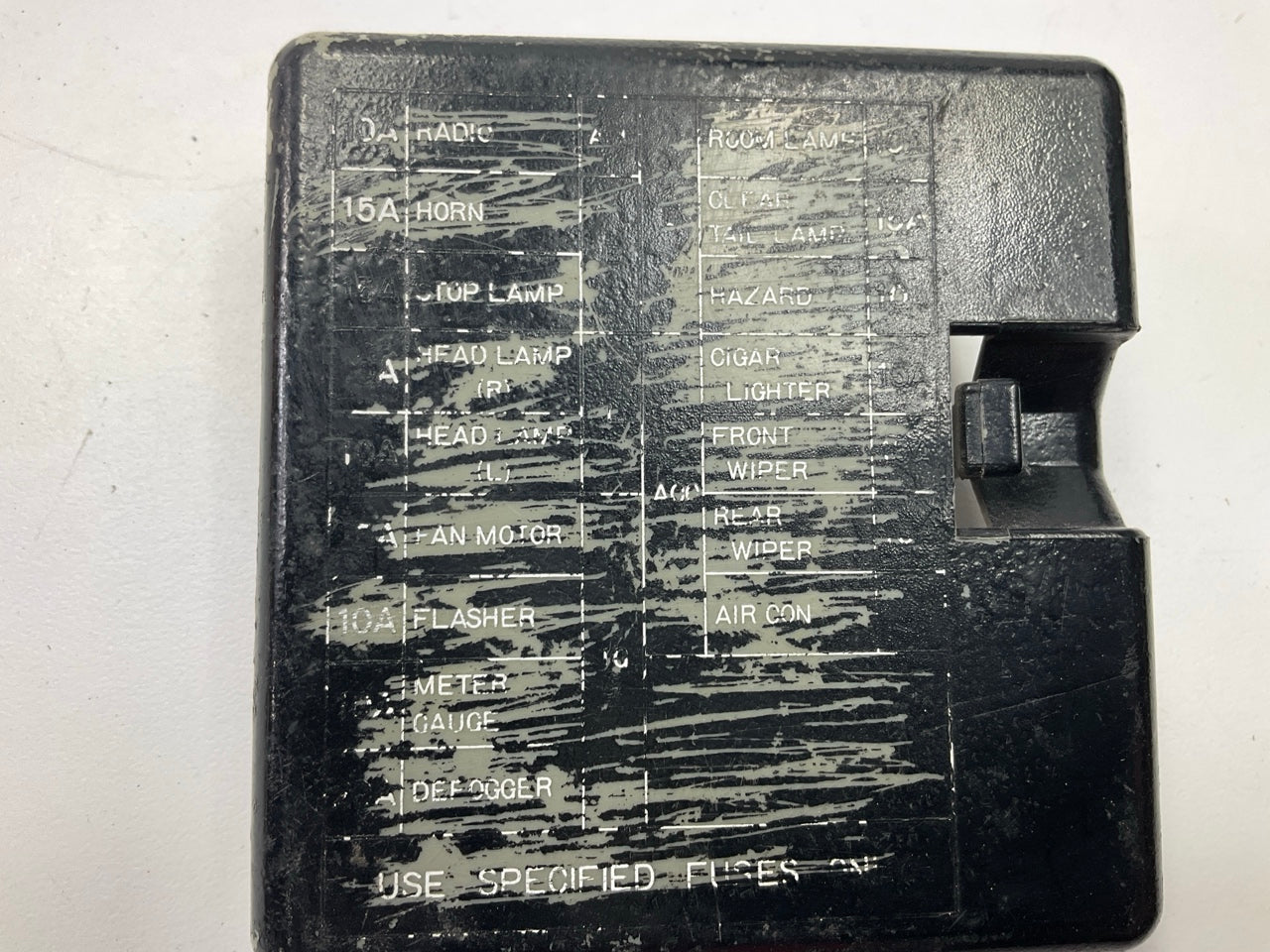 USED, SCRATCHED, AS-IS Interior Fuse Box Cover Black For 1979-1983 Datsun 280zx