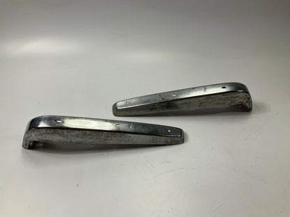 USED - ORIGINAL OEM Rear Bumper Chrome Steel End Caps For 70-73 Datsun 240z