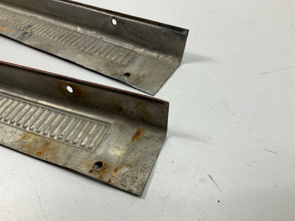 USED - OEM Door Sill Plates, Rough Shape, For 1975-1978 Datsun 280z *SEE PHOTOS*