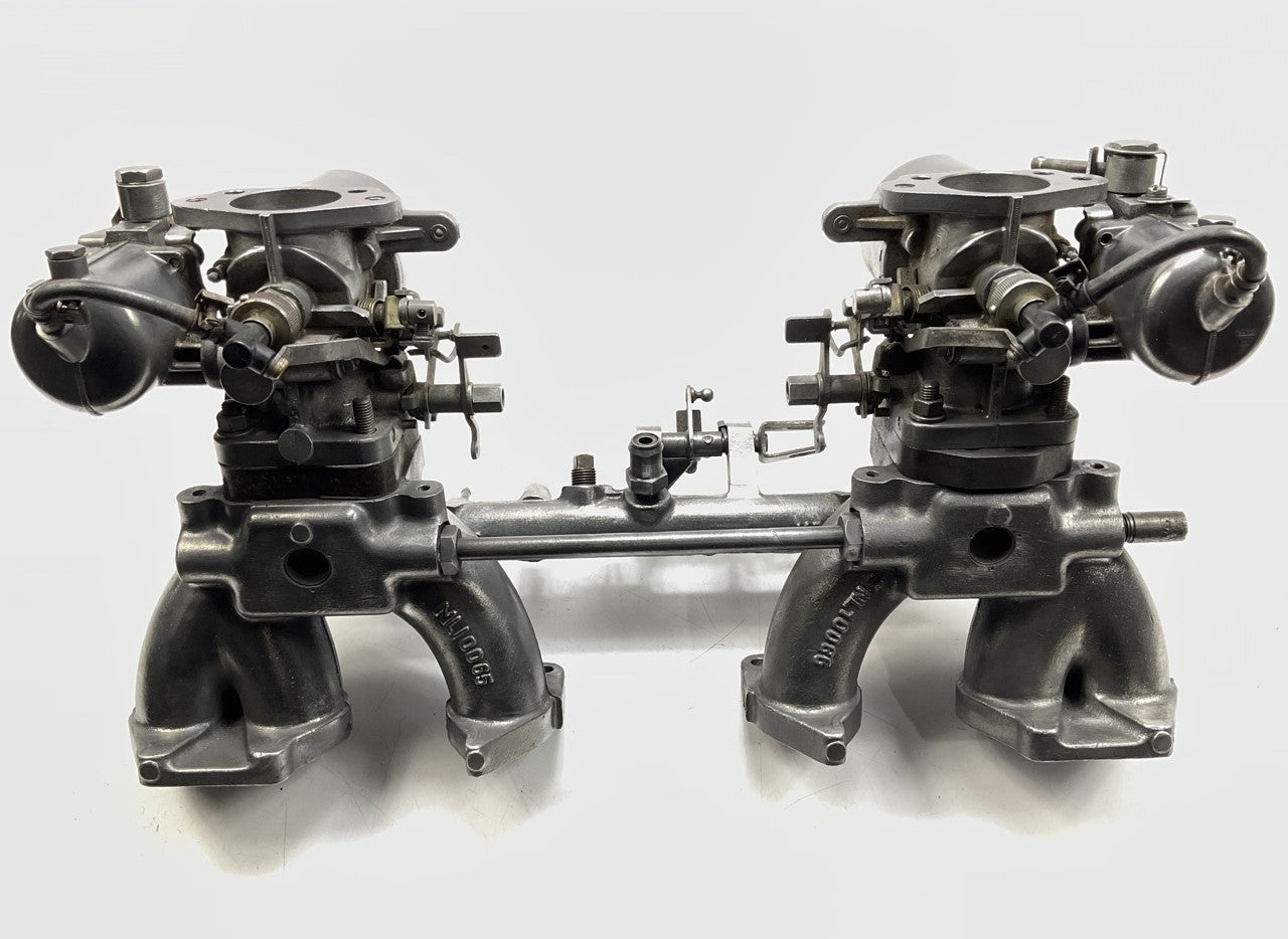 Hitachi SU Round Top Carburetors 4-Screw W/ E46 Intake Manifold For Datsun 240z
