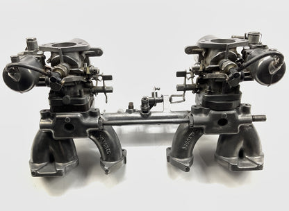 Hitachi SU Round Top Carburetors 4-Screw W/ E46 Intake Manifold For Datsun 240z