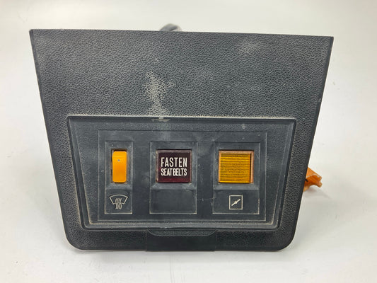 USED #33 Center Console Fuse Cover Panel W/ Switch Warning Light For 72-73 240z